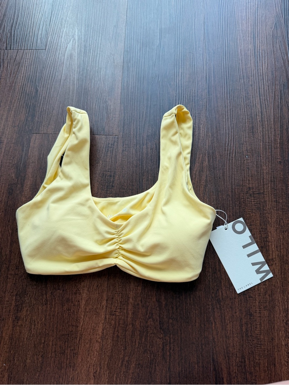 NWT Wilo Sports Bra Lemon Cross Bra